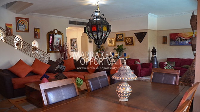 Location villa avec piscine à la palmeraie