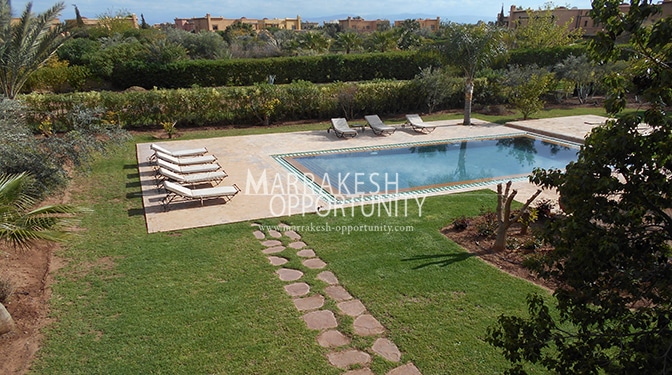 Location villa de luxe dans un domaine golfique à Marrakech