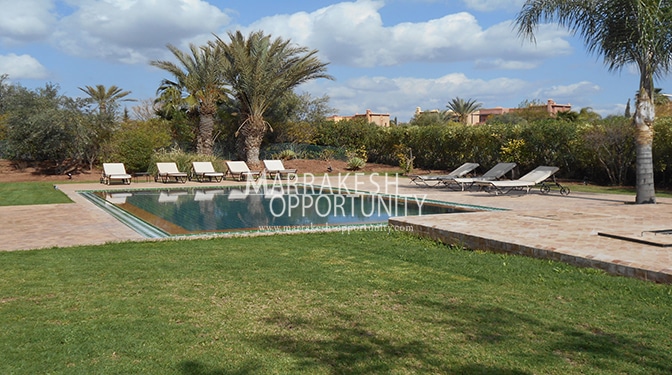 Location villa de luxe dans un domaine golfique à Marrakech