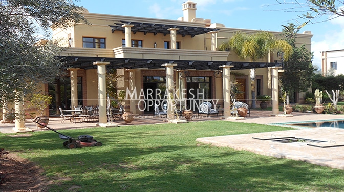 Location villa de luxe dans un domaine golfique à Marrakech