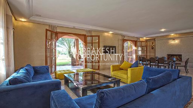 Contemporary Furnished Villa for Seasonal Rental in Route de Fes