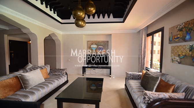 Location appartement meublé dans la Palmeraie