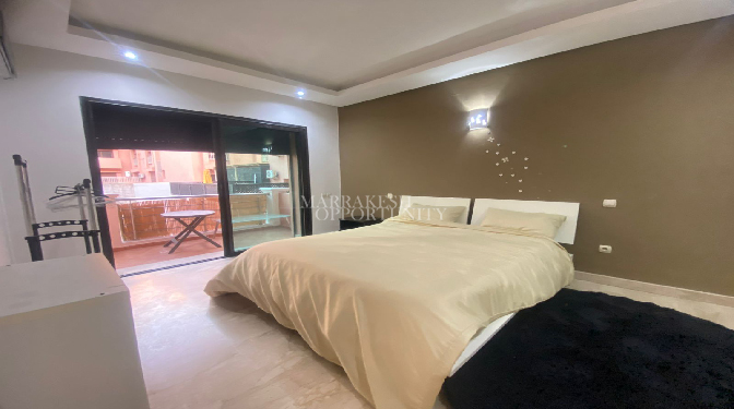 Modern Furnished Studio for Long-term Rental in Gueliz