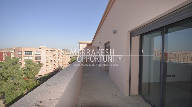 Location duplex avec un grande terrasse Marrakech