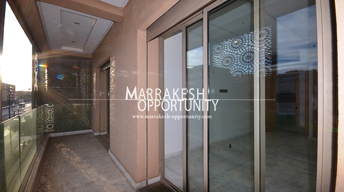 Location appartement vide situé à guéliz