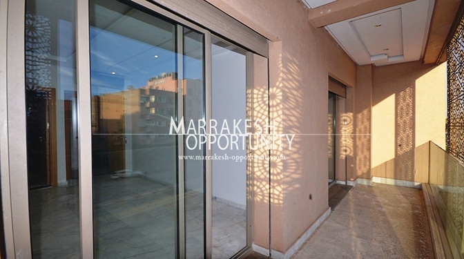 Location appartement vide situé à guéliz