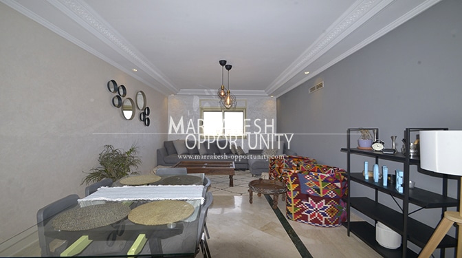 Louez cet appartement meublé de standing à Marrakech
