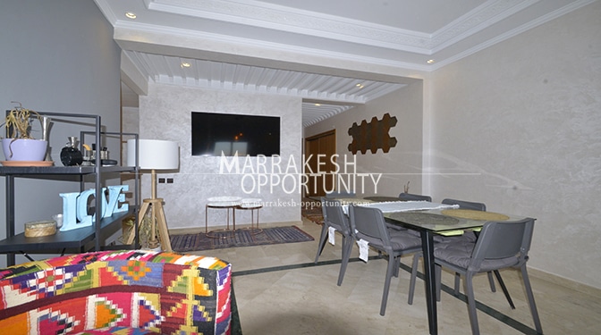 Louez cet appartement meublé de standing à Marrakech