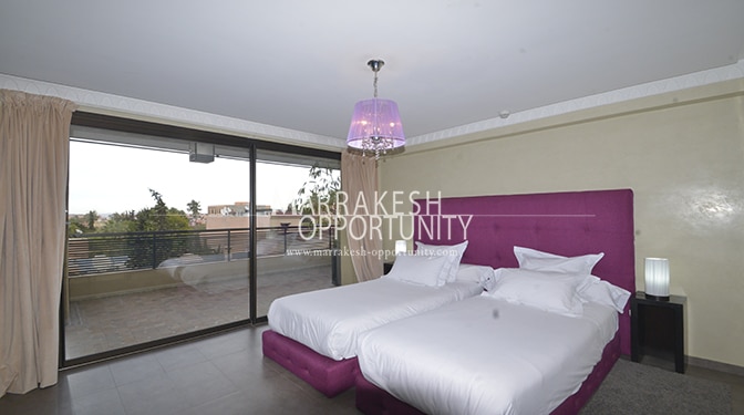 Appartement de standing avec vue panoramique à Marrakech