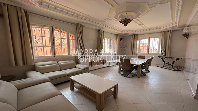 Location étage villa situé sur la route de casa