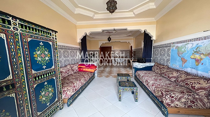 Location étage villa situé sur la route de casa