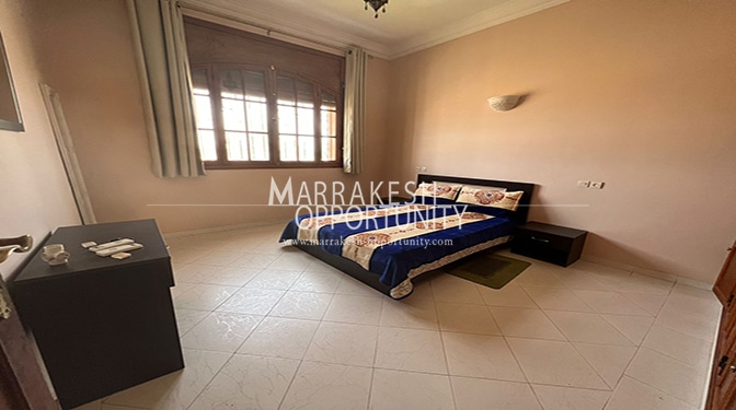 Location étage villa situé sur la route de casa