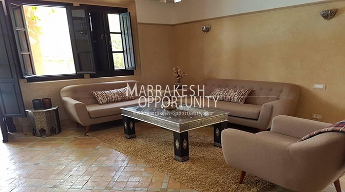 Location villa avec piscine privée à la palmeraie