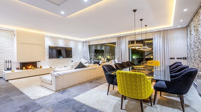 Location villa luxueuse située dans La Palmeraie