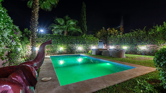 Location villa luxueuse située dans La Palmeraie