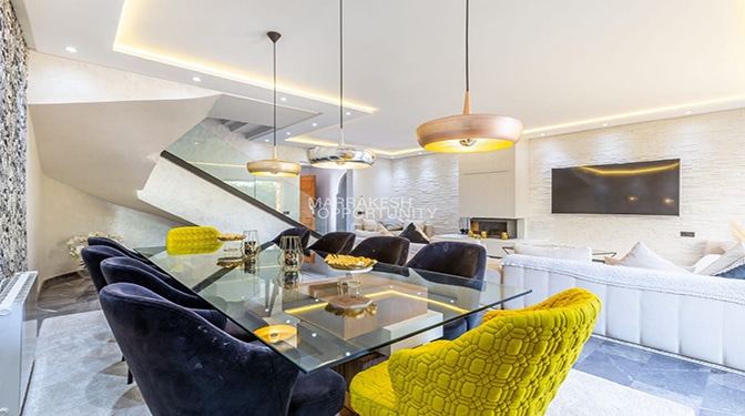 Location villa luxueuse située dans La Palmeraie