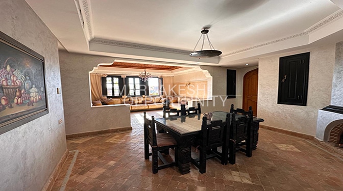 Location longue durée d’un duplex situé dans la célèbre Palmeraie de Marrakech