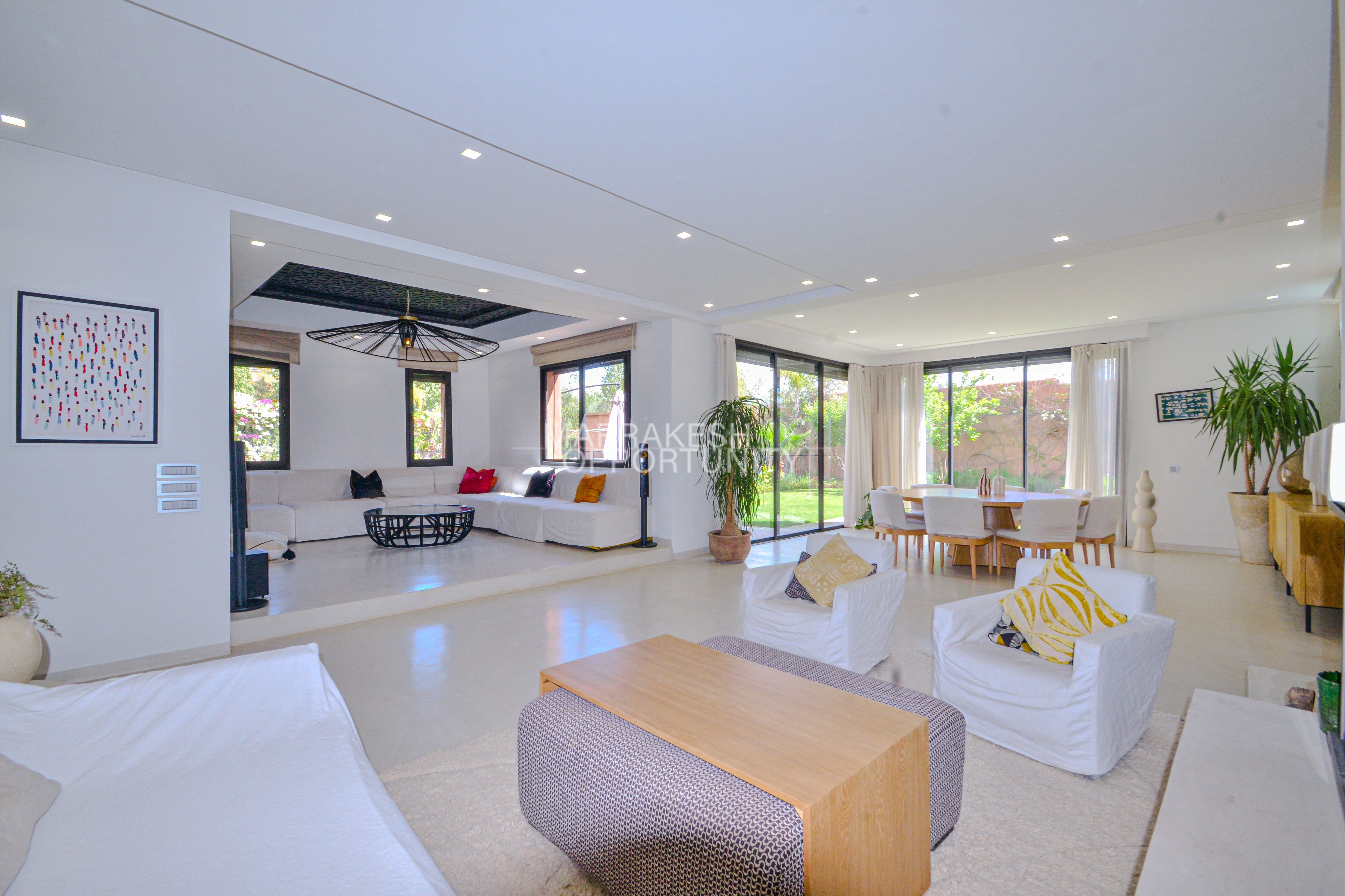 Furnished Villa for Seasonal Rental with Pool in Palmeraie