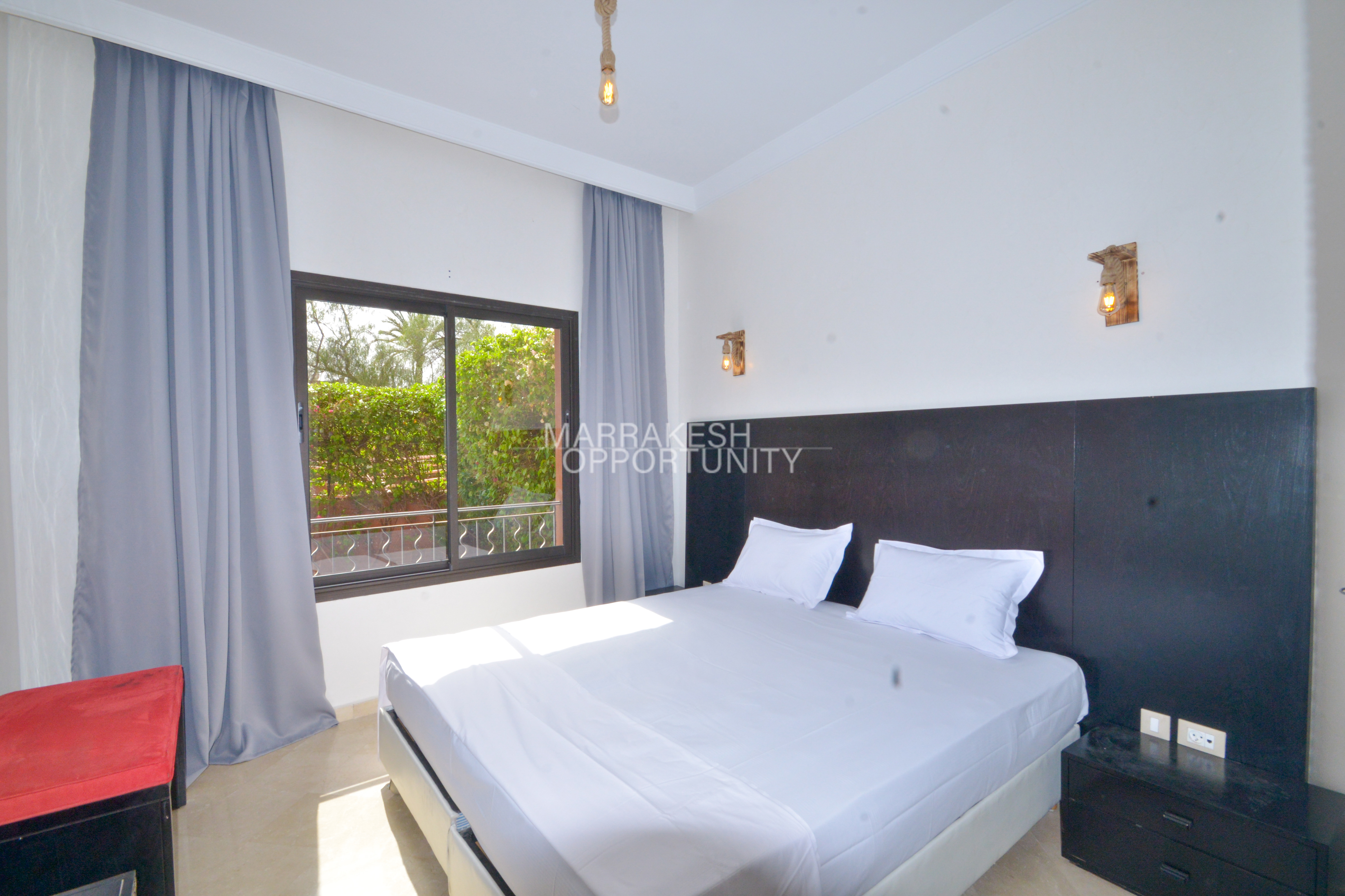 Un bel appartement proposé pour la location saisonnière situé à la Palmeraie