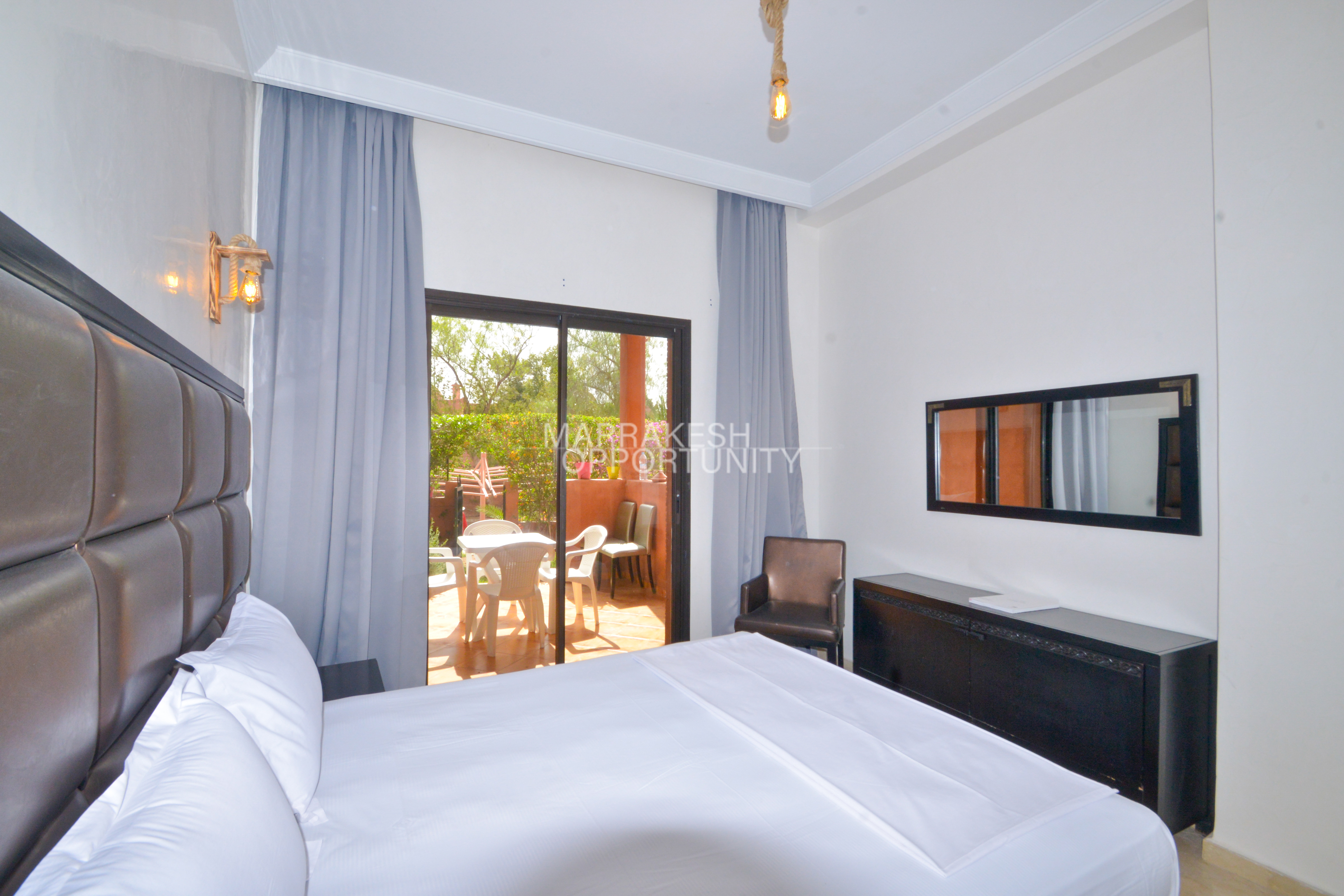 Un bel appartement proposé pour la location saisonnière situé à la Palmeraie