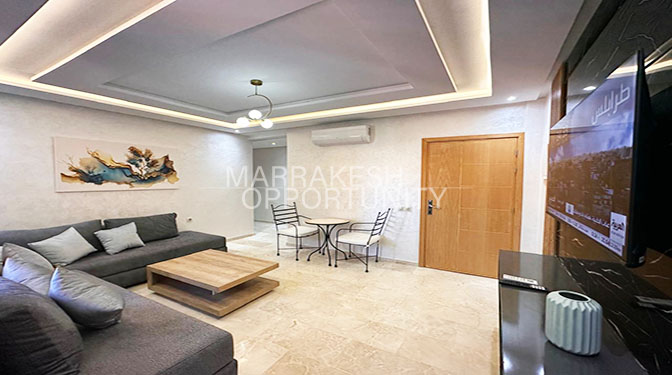 Magnifique Appartement meublé moderne en location longue durée à Guéliz