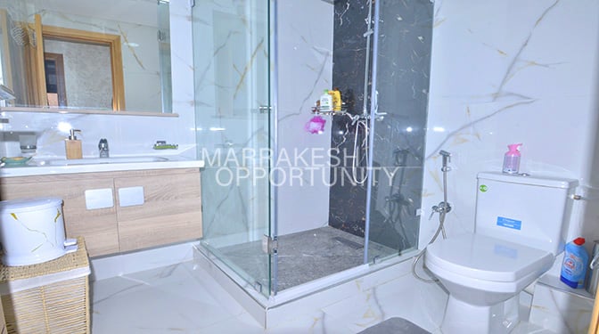 Appartement meublé moderne en location à Guéliz