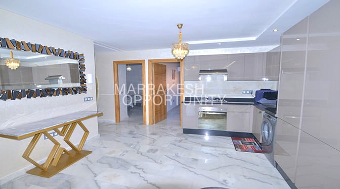 Appartement meublé moderne en location à Guéliz