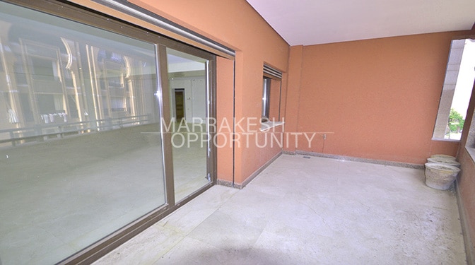 Appartement spacieux non meublé en location à Guéliz