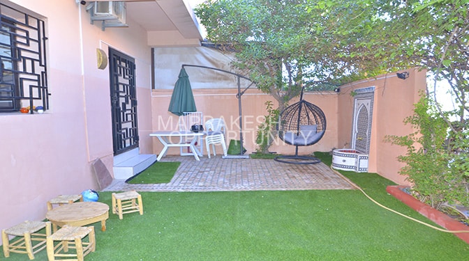 Joli Appartement meublé au Rez de jardin en location au quartier Mebrouka