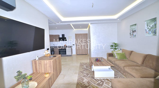 Moderne Appartement meublé en location annuelle à Guéliz