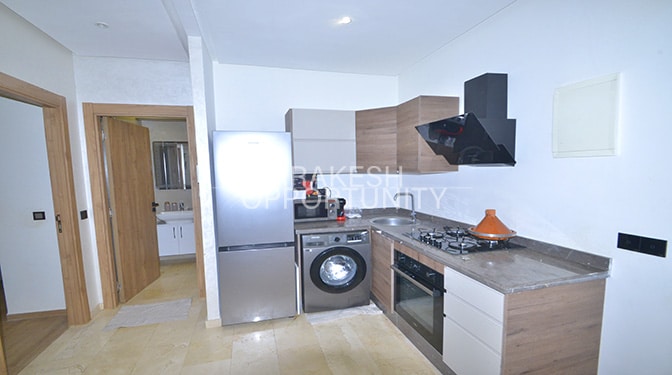 Moderne Appartement meublé en location annuelle à Guéliz