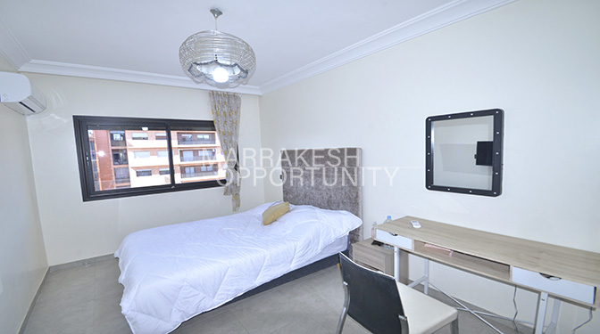 Spacious Furnished Apartment with 3 Bedrooms for Long-term Rental in Gueliz