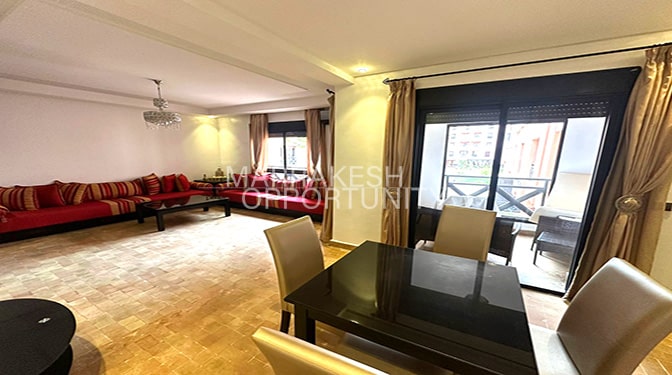 Appartement meublé en location longue durée à la palmeraie