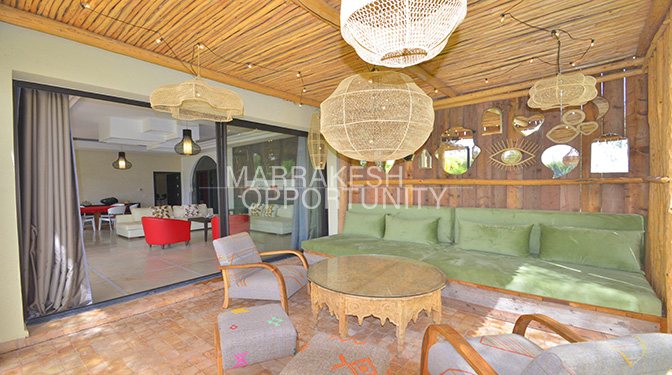 Sumptuous Furnished Villa for Seasonal Rental with Pool in Route de Fes