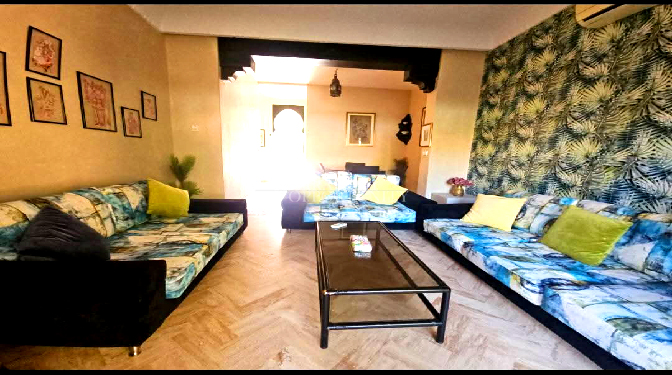 Furnished Apartment for Long-term Rental Garden Level in Route de Fes