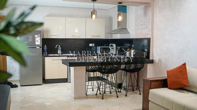 Appartement T2 meublé en location longue durée à Guéliz