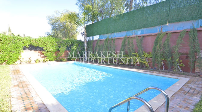 Furnished Villa for Long-term Rental with Pool in Palmeraie