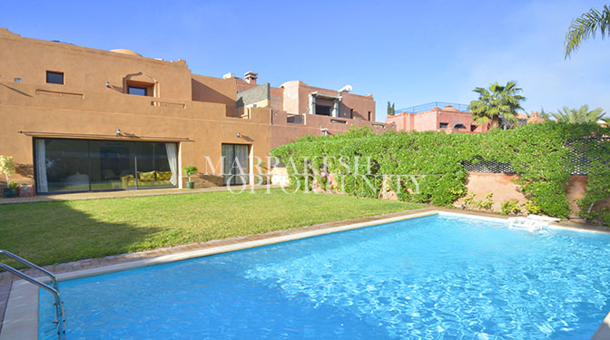 Furnished Villa for Long-term Rental with Pool in Palmeraie