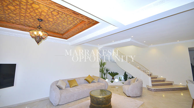 Furnished Villa for Long-term Rental with Pool in Palmeraie