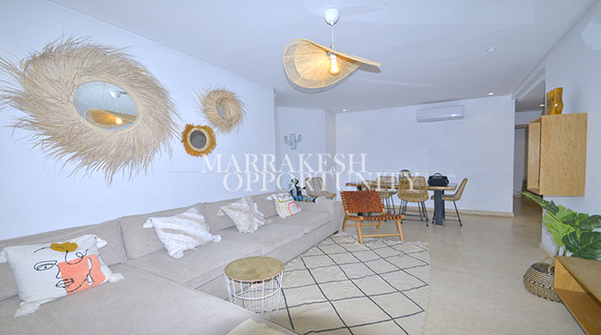 Furnished Apartment for Long-term Rental Garden Level in Agdal