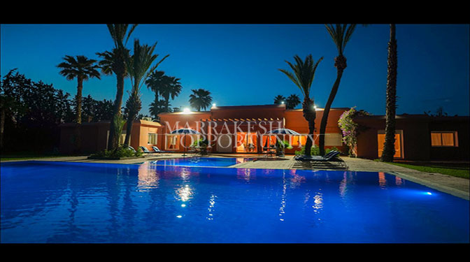 Sumptuous Single-story Furnished Villa for Long-term Rental in Route de Fes