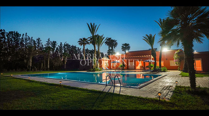 Sumptuous Single-story Furnished Villa for Long-term Rental in Route de Fes