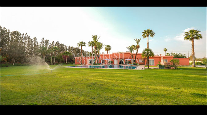 Sumptuous Single-story Furnished Villa for Long-term Rental in Route de Fes