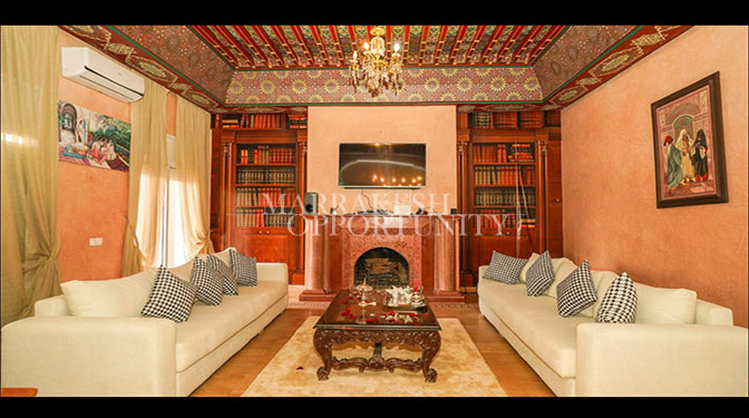 Sumptuous Single-story Furnished Villa for Long-term Rental in Route de Fes