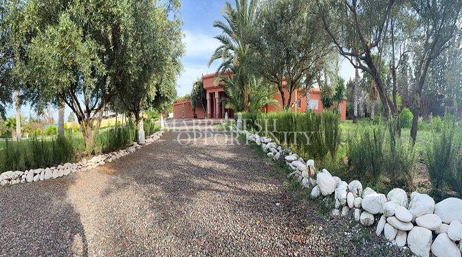 Sumptuous Single-story Furnished Villa for Long-term Rental in Route de Fes