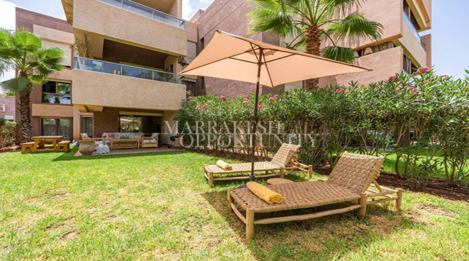 Furnished Apartment for Long-term Rental Garden Level in Agdal