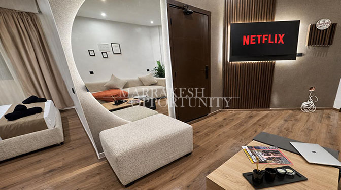 Furnished Studio for Long-term Rental in Gueliz