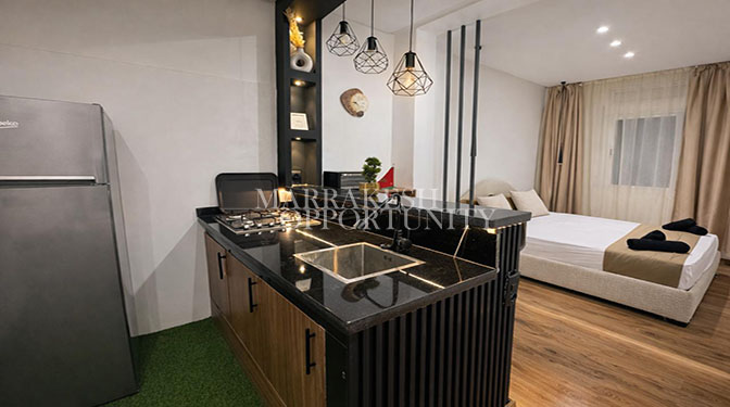 Furnished Studio for Long-term Rental in Gueliz