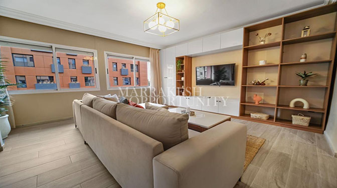 Furnished Apartment for Long-term Rental in Gueliz