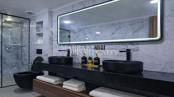 Exceptional Furnished Duplex for Long-term Rental in Gueliz